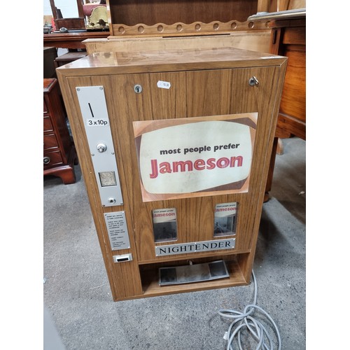 976 - Star Lot : A fantastic vintage 'Nightender' Jameson whickey vending machine dating to the 1970s. A s... 