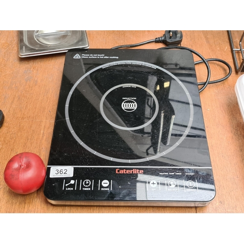 362 - Sleek Caterlite induction cooker, model number visible, portable and user-friendly design perfect fo... 