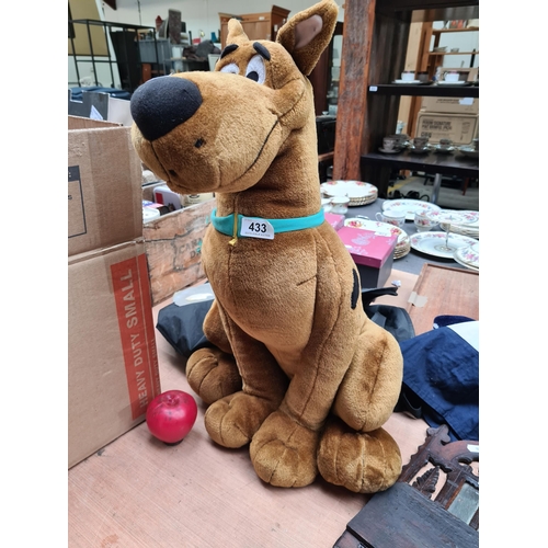 433 - A large plush Scoobie Doo. Ready to solve crime and be your best friend.