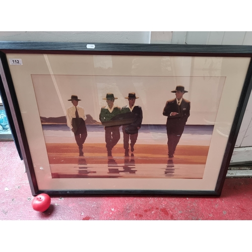 112 - A large high quality print of a painting originally by Jack Vettriano titled 