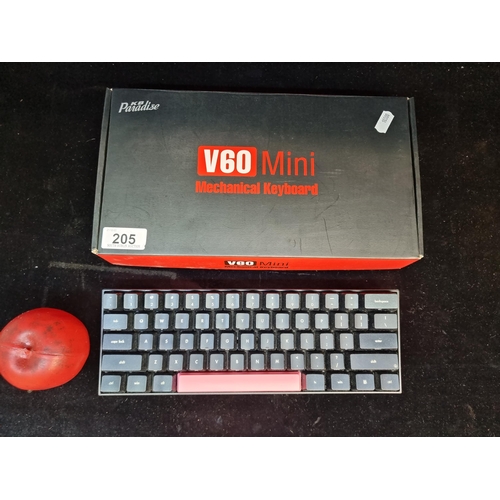 205 - A KB Paradise V60 Mini Mechanical computer keyboard model KBPV6000. With original box. Similar with ... 