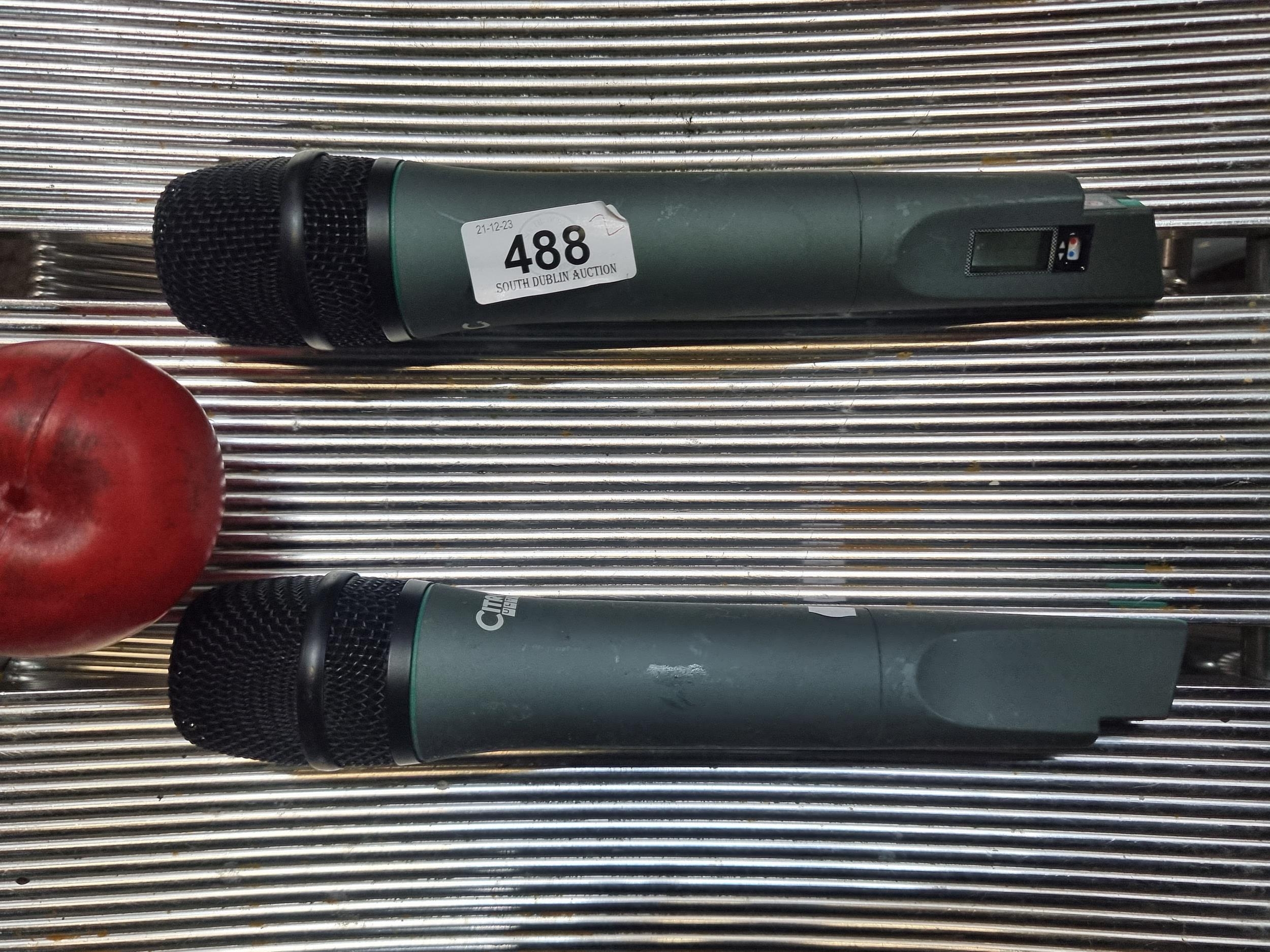 Two Citronic Ultima pro wireless microphones