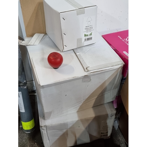 839 - Two boxes containing four individually boxed Micky TL1 white table lamps by Ideal Lux each. All in o... 