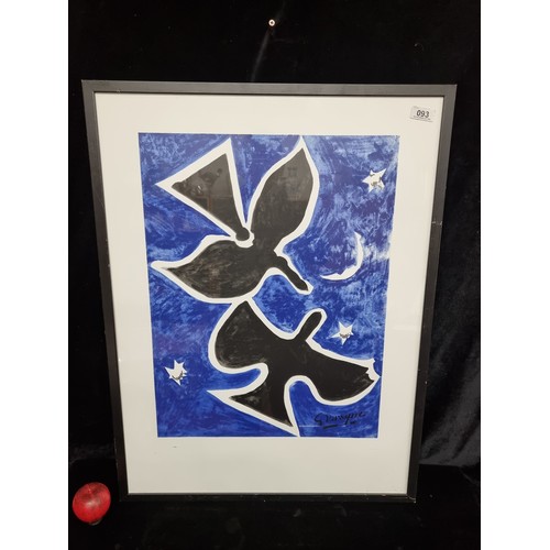 93 - Star Lot: A spectacular high quality giclée print of a painting originally by George Braque (French,... 