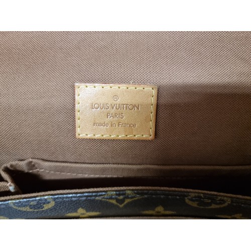 151 - Star Lot: A magnificent designer Louis Vuitton brown canvas bosphore shoulder bag featuring the mono... 