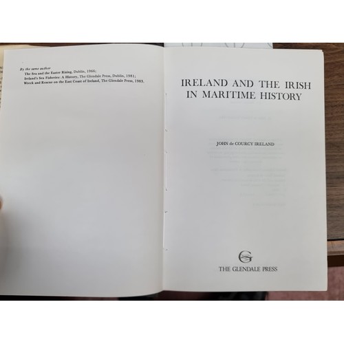 297 - A very interesting hardback book titled 'Ireland and the Irish in Maritime History' by John de Courc... 