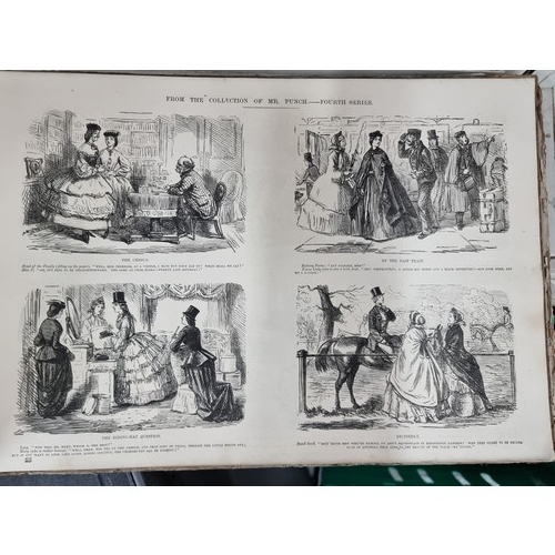 663 - A set of three plus one late 19th Century publications taken from Punch Magazine.