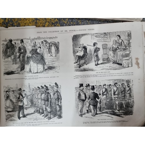 663 - A set of three plus one late 19th Century publications taken from Punch Magazine.