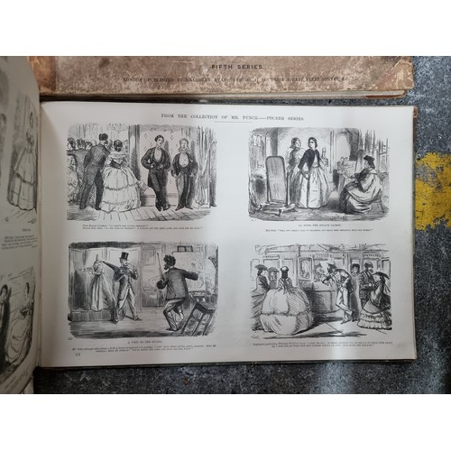 663 - A set of three plus one late 19th Century publications taken from Punch Magazine.