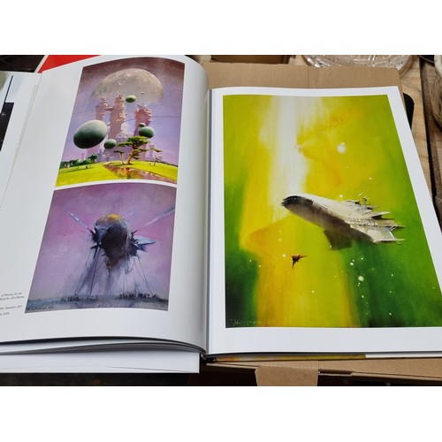 192 - A hardback book titled 'The Art of John Harris Beyond Horizon' with foreword by John Scalzi and publ... 