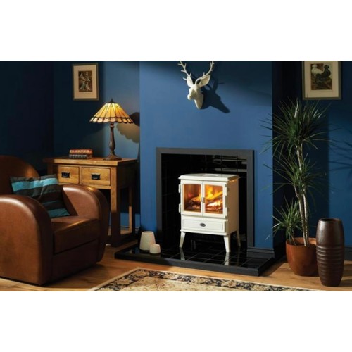 645 - Star lot : A fabulous Dimplex Opti-myst Auberry electric stove model AUB20, in a stylish white finis... 