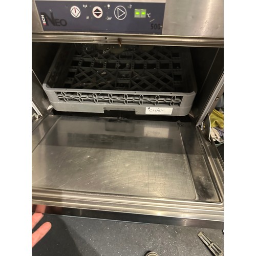 1050 - Star Lot : A Neo Full size Stainless Steel Glass Washer.  Fully working from a Bar, restaurant that ... 