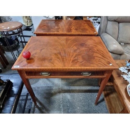 648 - A stylish Edwardian style console table from William Tillman with drawer to front boasting brass dro... 