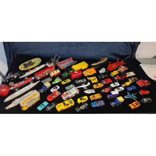 114 - A great collection of approx. 45 vintage and retro diecast models including examples from Matchbox, ... 