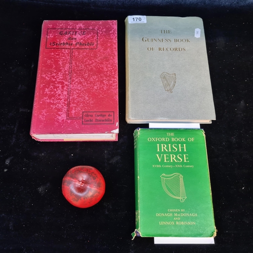 170 - Three wonderful vintage books of Irish interest including 'The Guinness Book of Records', 'Gaeilge d... 