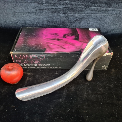 183 - Star Lot: An unusual designer Manolo Blahnik shoe horn for Habitat. In the form of a high heel shoe ... 