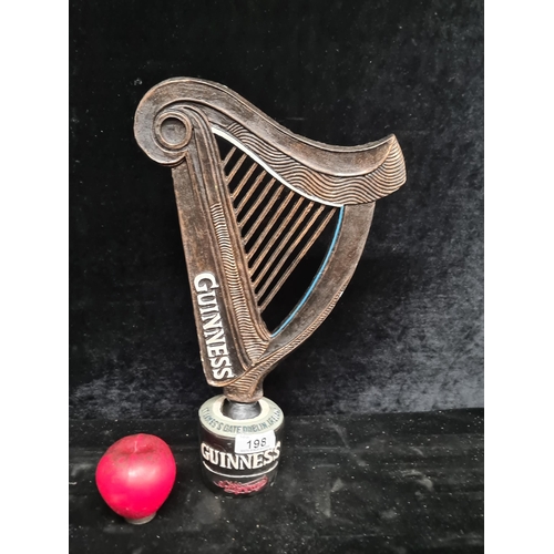 198 - A fabulous piece of Guinness advertising in form of the iconic harp in the traditional colour pallet... 