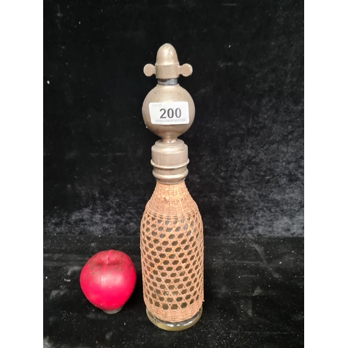 200 - An early 20th Century Unusual French seltzer bottle.