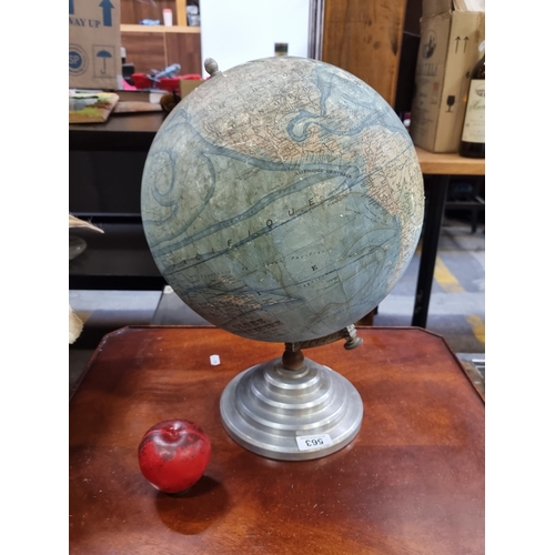 563 - A rare vintage globe by J.Forest Paris 
Nice early example.