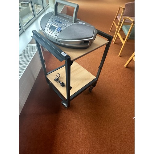 423 - A handy Audio Visual Trolley on 4 robust wheels. 
There is only two opportunities to collect from th... 