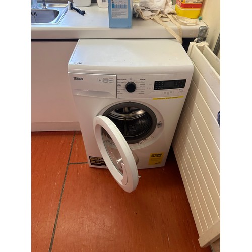 436 - Star lot : Zanussi 8kg 1400 RPM high capacity washing machine. Bought from DID on 21/2/23 With digit... 