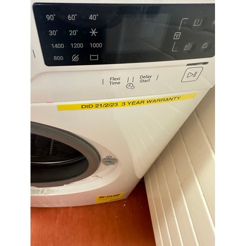 436 - Star lot : Zanussi 8kg 1400 RPM high capacity washing machine. Bought from DID on 21/2/23 With digit... 