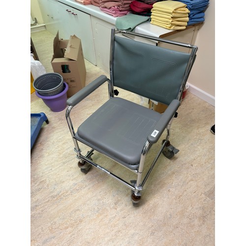 451 - A commercial such chair with built in cammode. 
There is only two opportunities to collect from the ... 