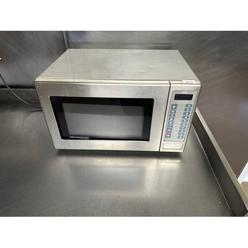 473 - A Menu Master  Commercial 1000 Watt Stainless Microwave.
There is only two opportunities to collect ... 