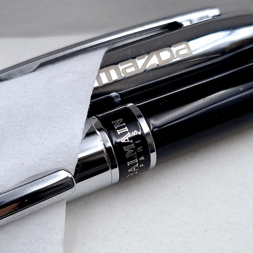 740 - Two Balmain of Paris ballpoint pens both inscribed Mazda in original presentation box.