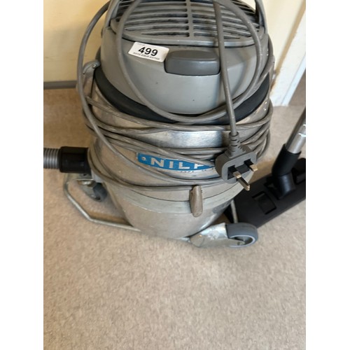 499 - A Commercial Nilfisk Hoover with wheels and wand.
There is only two opportunities to collect from th... 