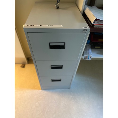 508 - A good 3 drawer file cabinet. No key,
There is only two opportunities to collect from the Home, Wedn... 