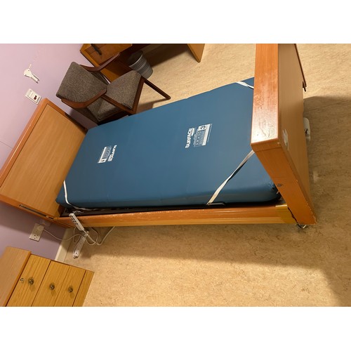 545 - Star Lot :  A commercial quality Harvest Health care electric remote control hospital bed with a Com... 