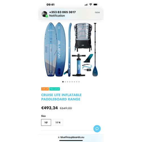 880 - Star Lot: A high quality Rogue Class 5 inflatable paddle board accompanied by a paddle, pump, repair... 