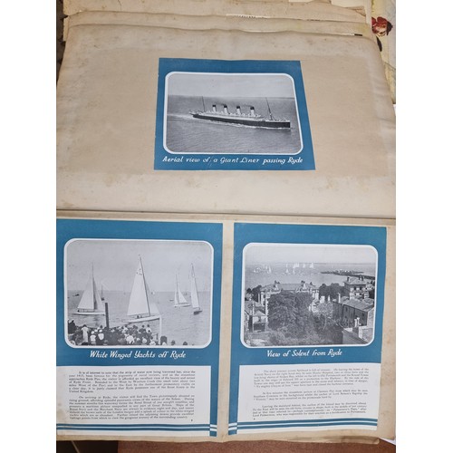 757 - Two very interesting vintage scrapbooks containing various Irish ephemera and documents including fl... 