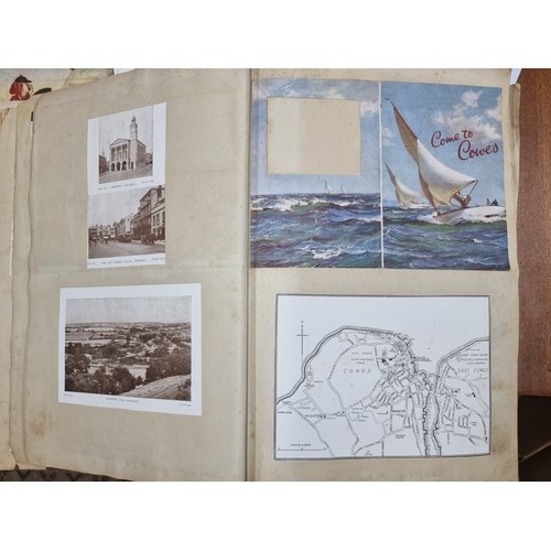 757 - Two very interesting vintage scrapbooks containing various Irish ephemera and documents including fl... 