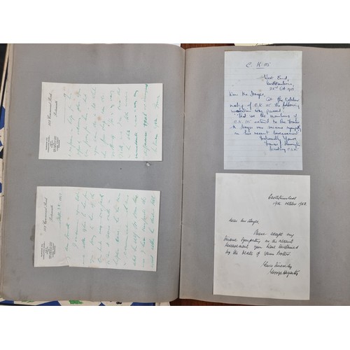 779 - Two charmful and highly interesting Irish scrapbooks containing personal letters, newspaper cuttings... 