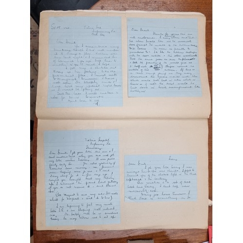 757 - Two very interesting vintage scrapbooks containing various Irish ephemera and documents including fl... 