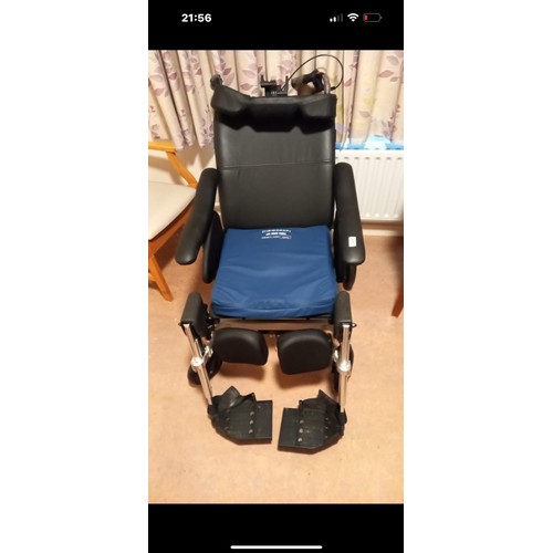 514 - Star lot : A very good looking clean wheel chair, with lots of padded a commercial cushion and in ve... 