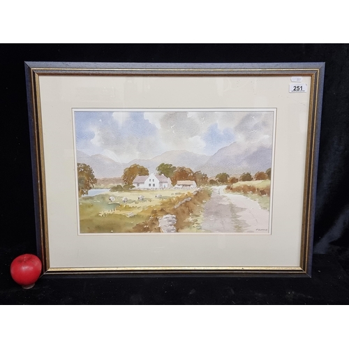 251 - Star Lot: A delightful original Tony Lynch (Dublin, contemporary) watercolour on paper painting titl... 