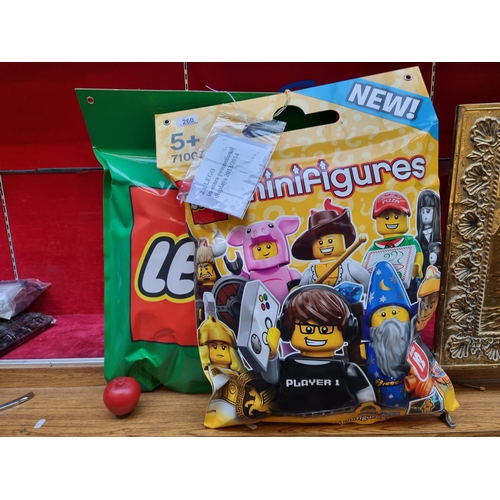 260 - Two Lego branded in-store promotional displays, advertising Mini Figures.