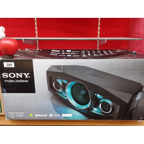 269 - A Sony Make Believe personal audio system with Bluetooth, model  GTK-N1BT in original box. RRP of £1... 