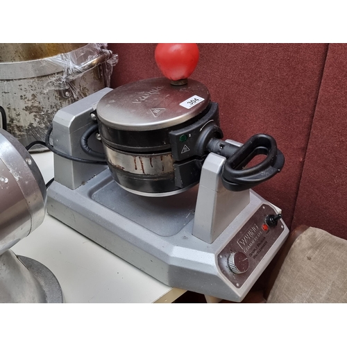 304 - Star lot : A Waring commercial double Belgian waffle maker. Commercial quality from a recently close... 