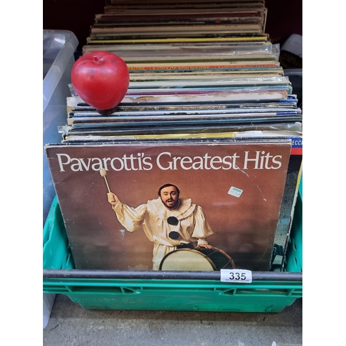 335 - A large and impressive collection of vinyl records from various different artists and genres. Unchec... 