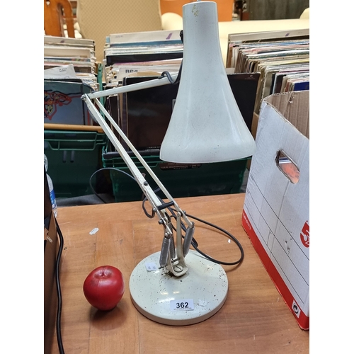 362 - A stylish and robust Anglepoise table lamp in a white finish.