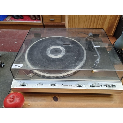 373 - A Mitsubishi DP-630 record turntable from early 1980's.