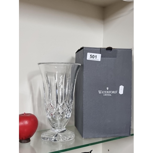 501 - A boxed Waterford Crystal Lismore 8.5