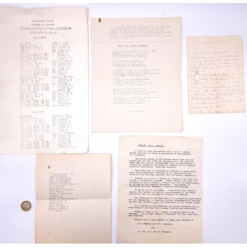 636 - A collection of Irish items Circa 1942 of items realting to military interests, Alond with an origin... 