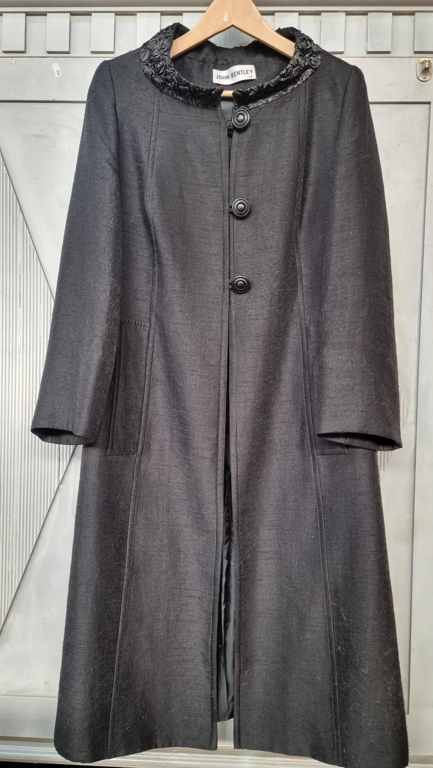 A stylish vintage John Bentley coat with three buttons to front and a ...