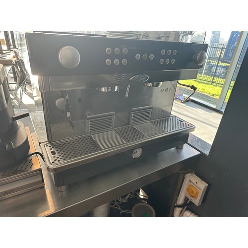 791 - Super Star Lot: A fabulous commercial coffee machine With steamers and frothers and expresso shots, ... 