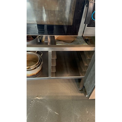 818 - Star Lot : Technoinox Gas commercial oven, On an oven stand with tray storage. There is interior Gri... 